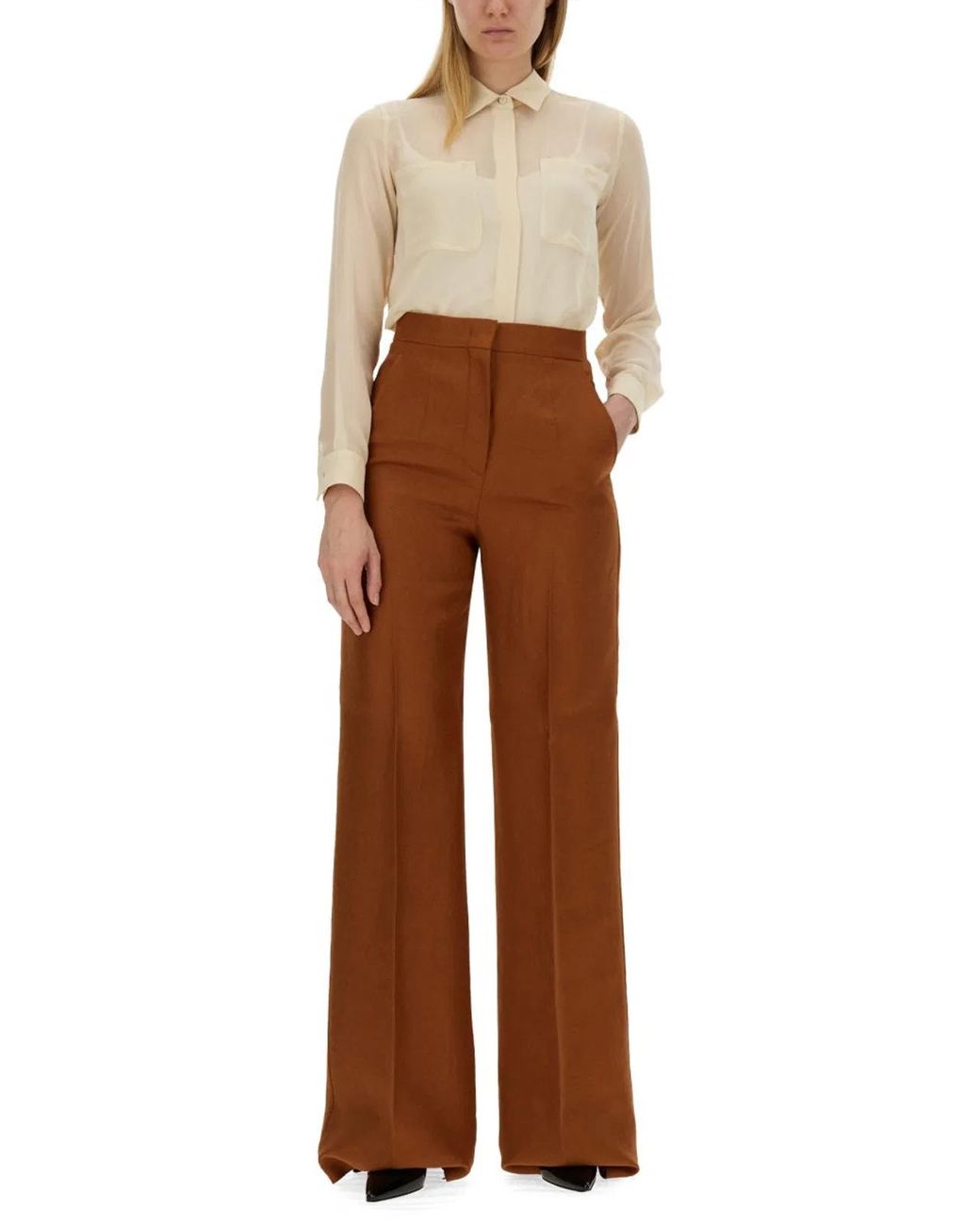 Max Mara Natural Summer Clam Shirt