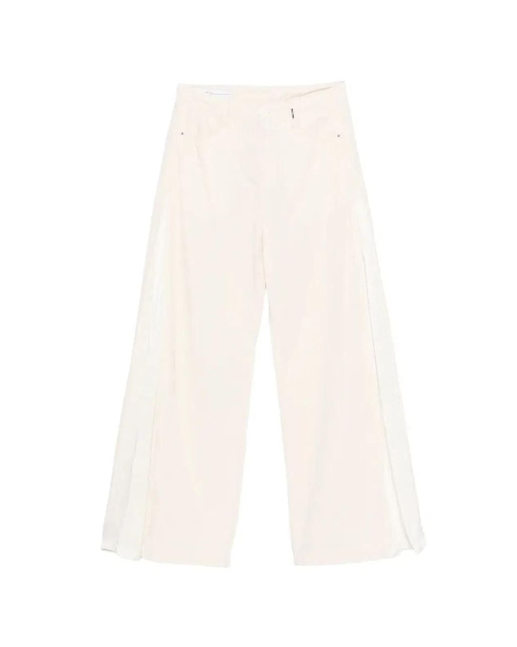High White Side Panel Trousers