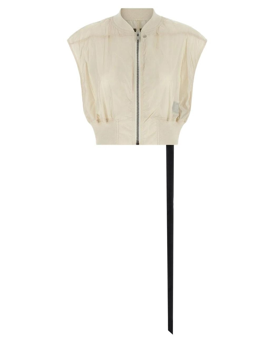 Rick Owens White 'Tatlin Bomber' Vest