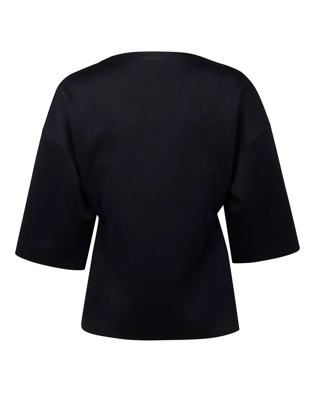 Auralee Black Wetsuit Jersey Boat Neck Po