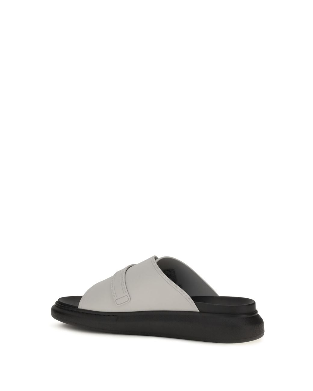 McQueen White Buckle Slide Sandals Trainers for men