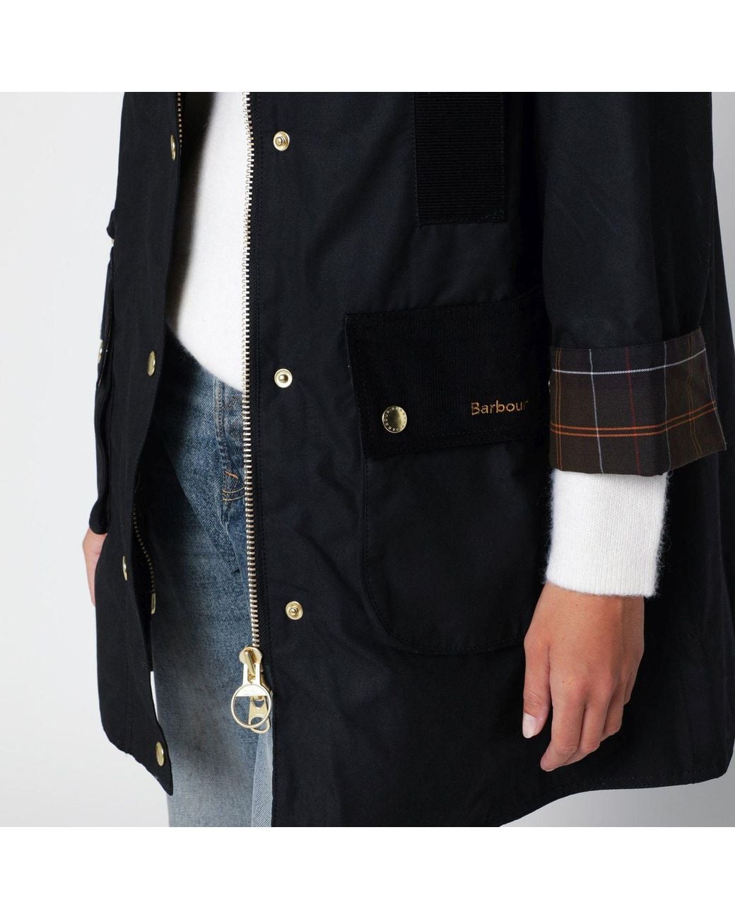 Barbour Black Waxed Cotton Jacket