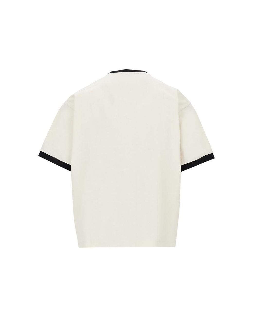 Versace White Cotton T-Shirt With Medusa Coin Print for men