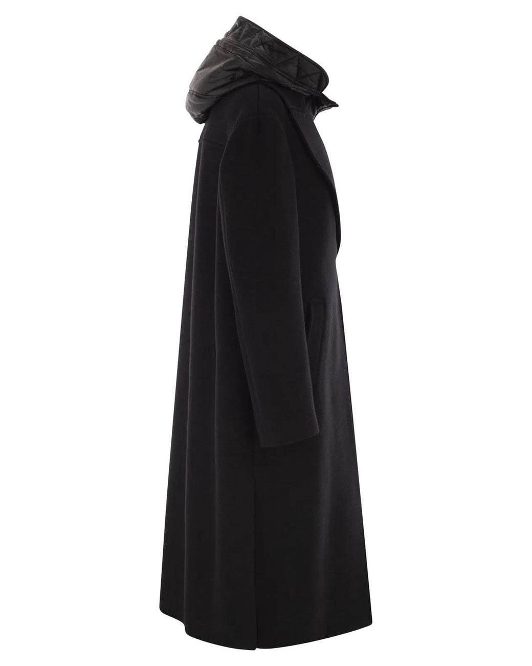 Fay Black Double Front Coat