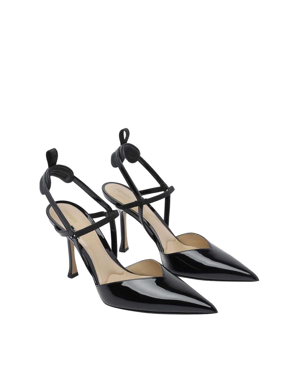 Fendi Black Very Colibri Slingback