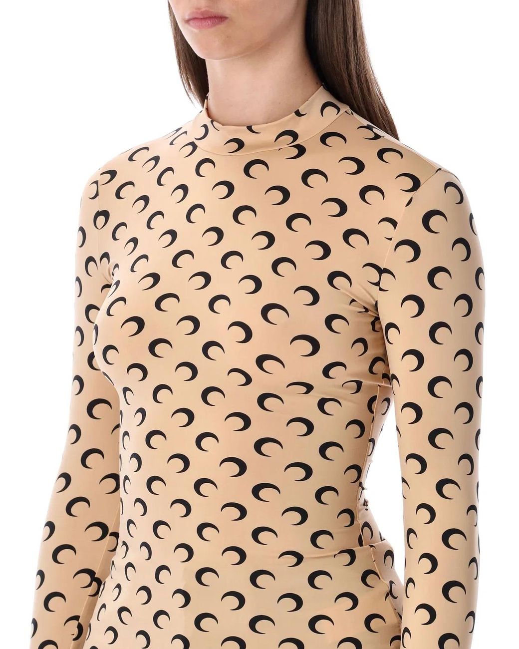MARINE SERRE White Moon All-Over Slim Top