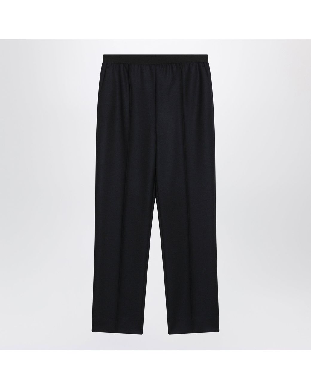Maison Margiela Black Straight Virgin Wool Trousers