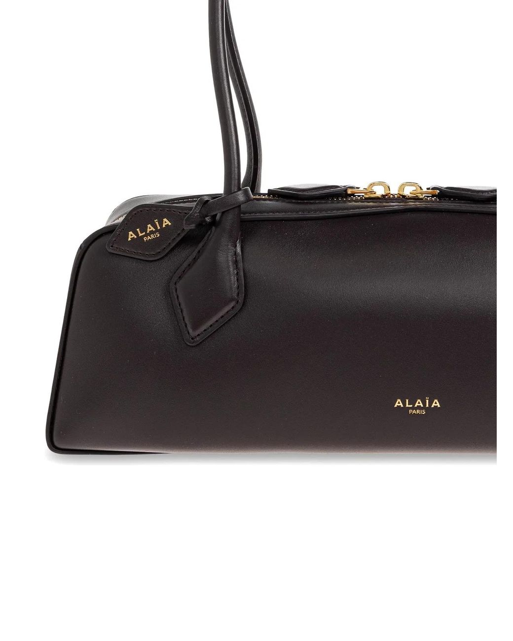 Alaïa Black Alaia Medium Le Teckel Leather Tote Bag