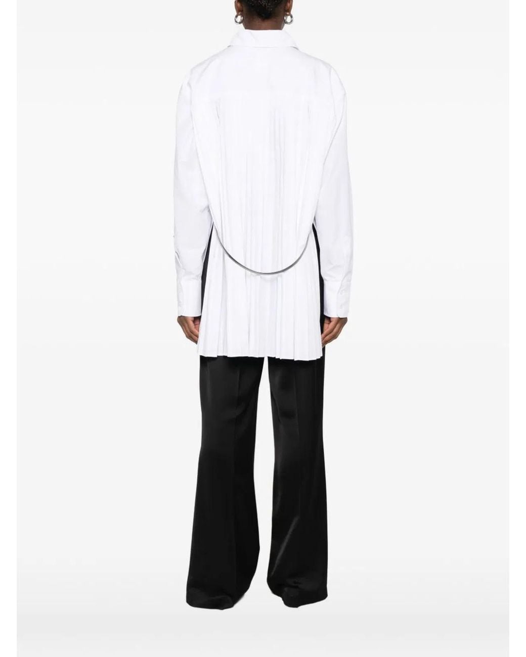 Max Mara White Cotton Blend Shirt