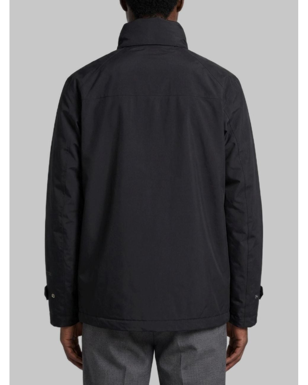 Herno Black Padded Gore-Tex Nylon Jacket for men