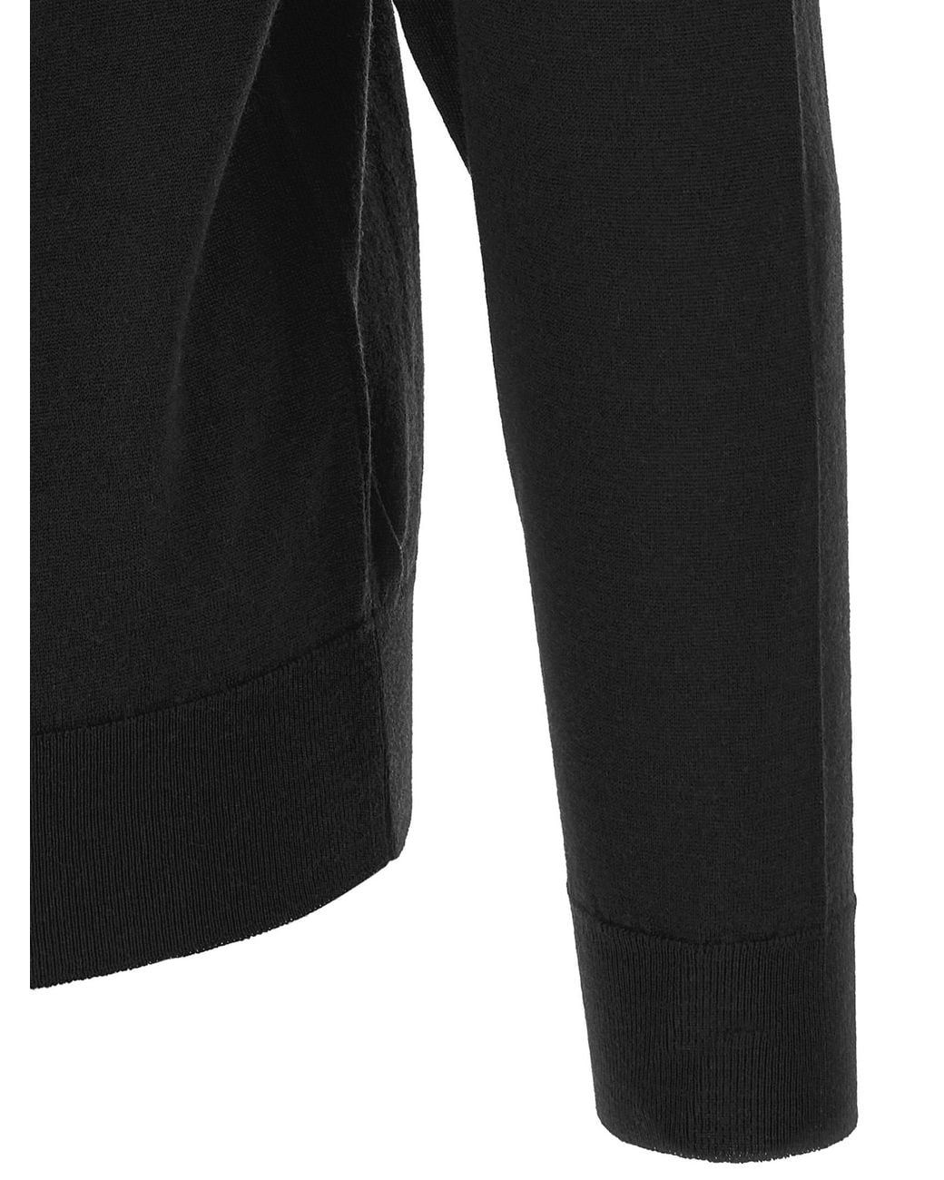 John Smedley Black 'Bradrick' Cardigan for men