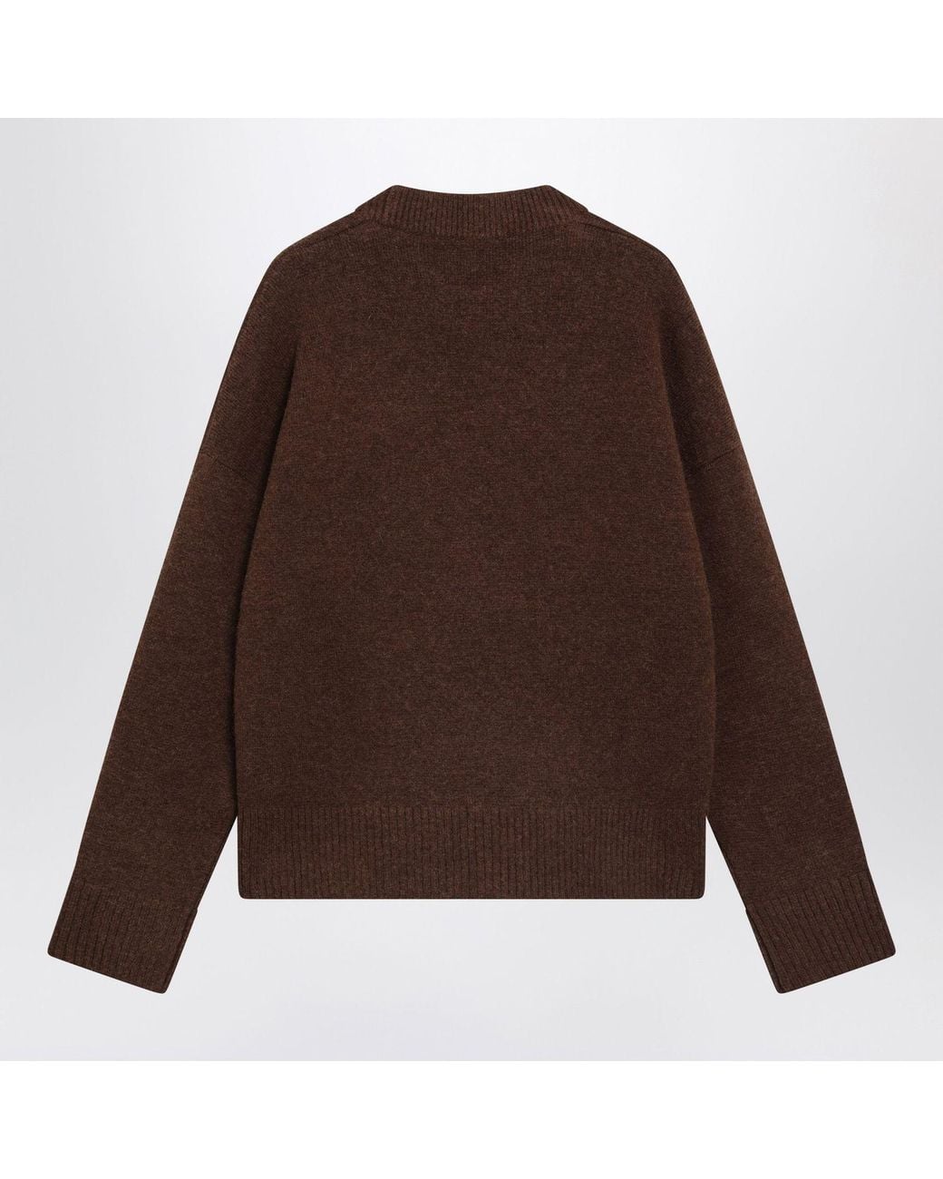 AMI Brown Ami De Coeur Sweater for men