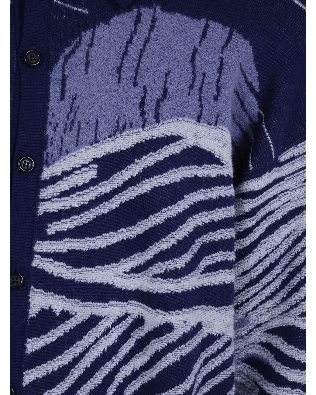 Laneus Blue Knitted Shirt for men