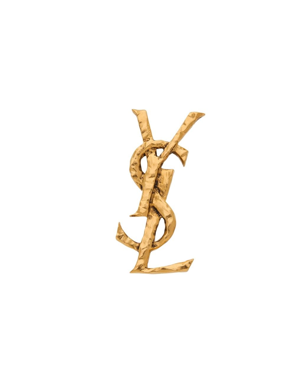 Saint Laurent Metallic Cassandre Metal Earring