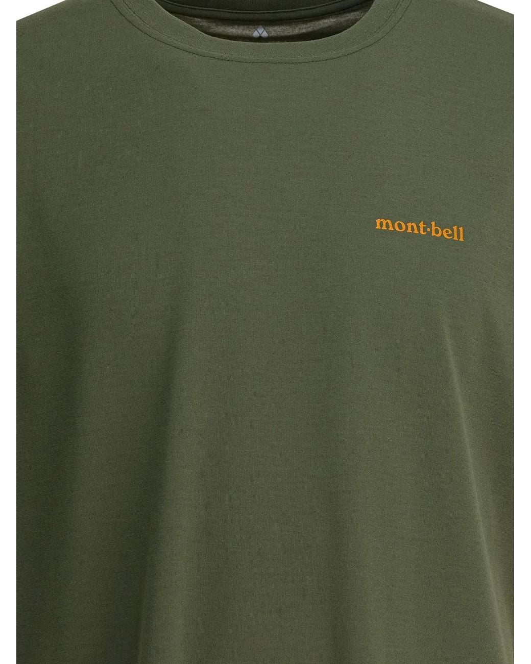 Montbell Green "Wickron T Mountains & Sun" T-Shirt for men