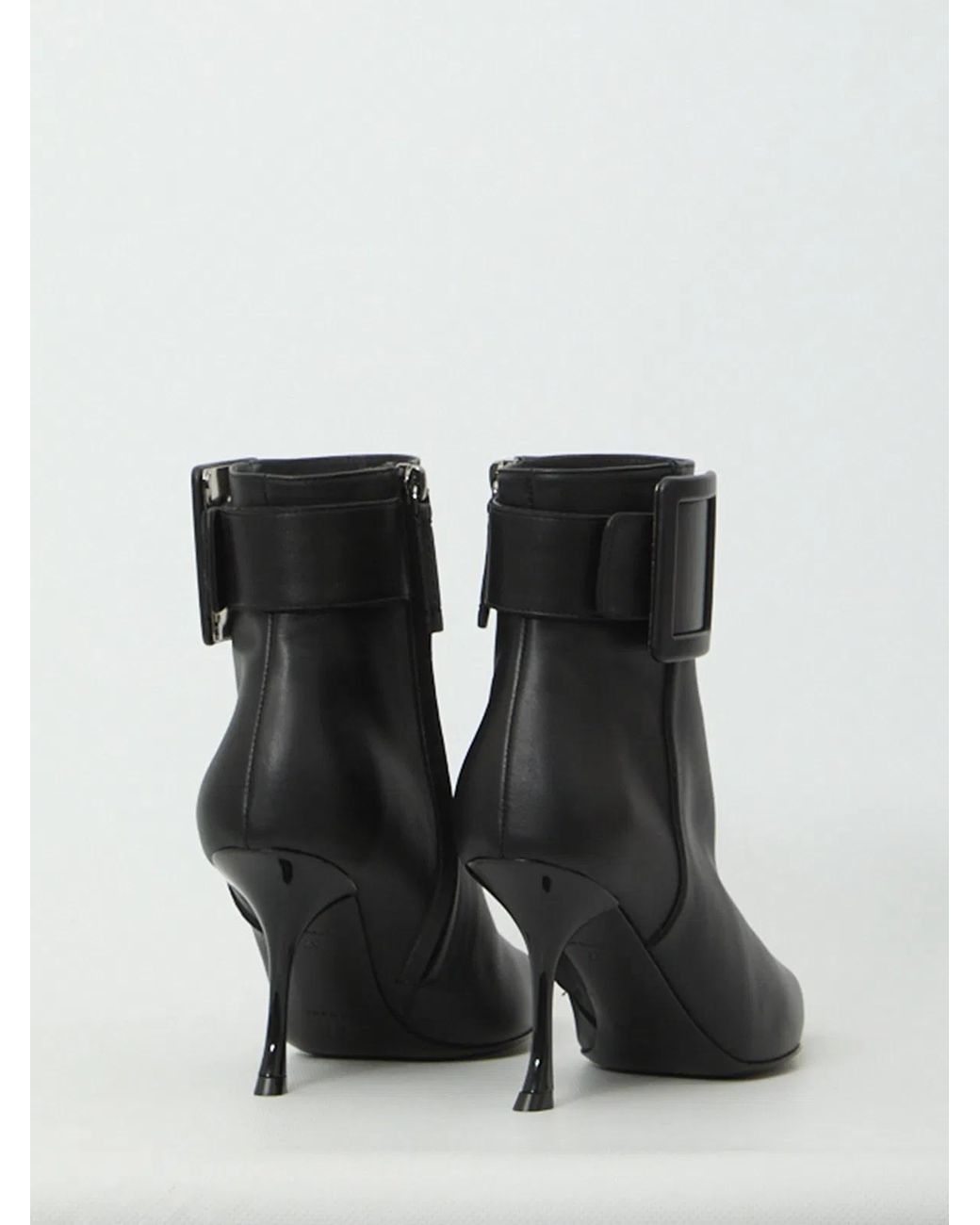 Roger Vivier Black Viv' Ville Booties