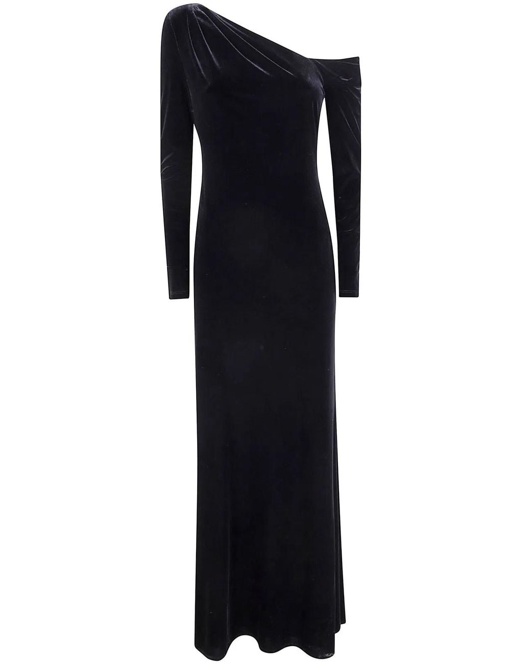 Ralph Lauren Black "Cateema" Long Sleeves Gown Long Dress