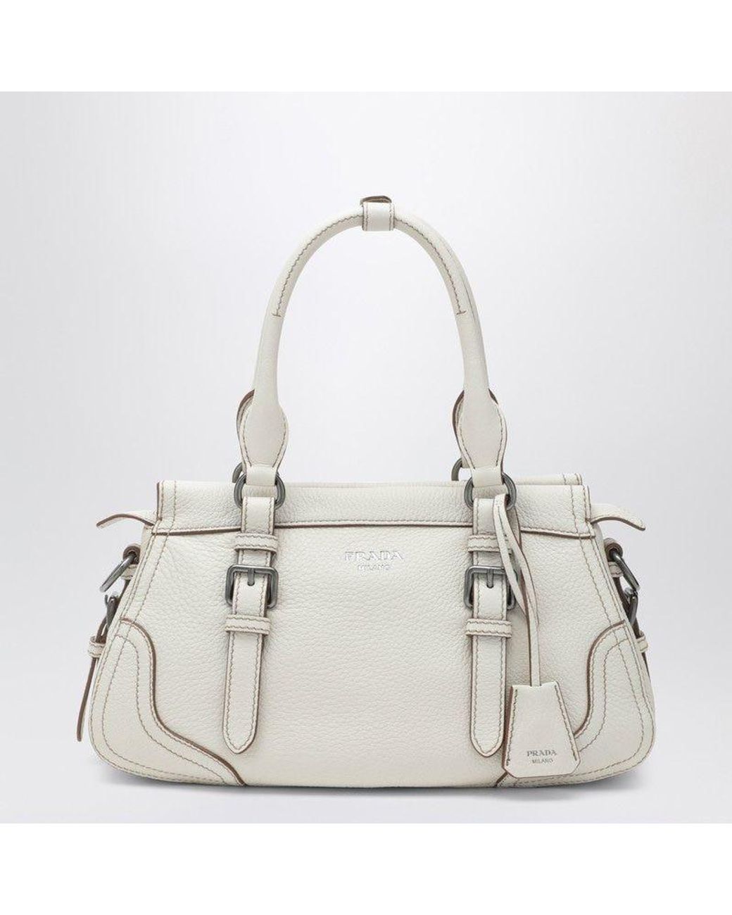 Prada White Large Shopping Bag