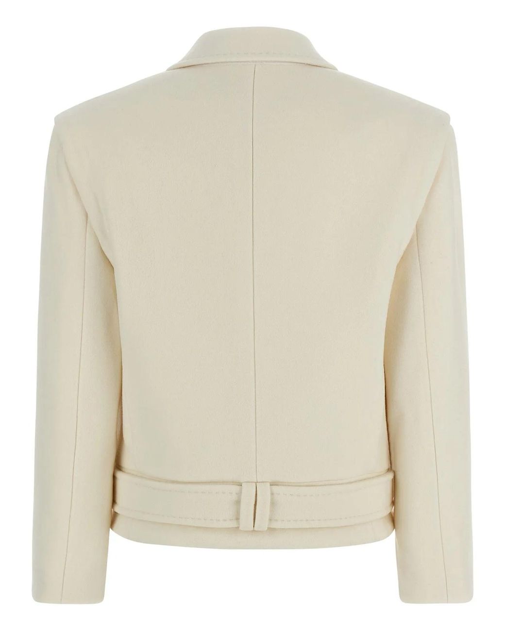 Balmain Natural Wool Coat
