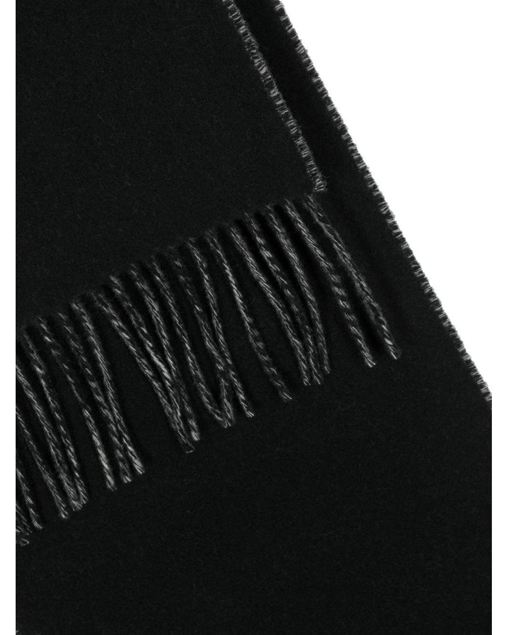 Jacquemus Black Logo Wool Scarf for men
