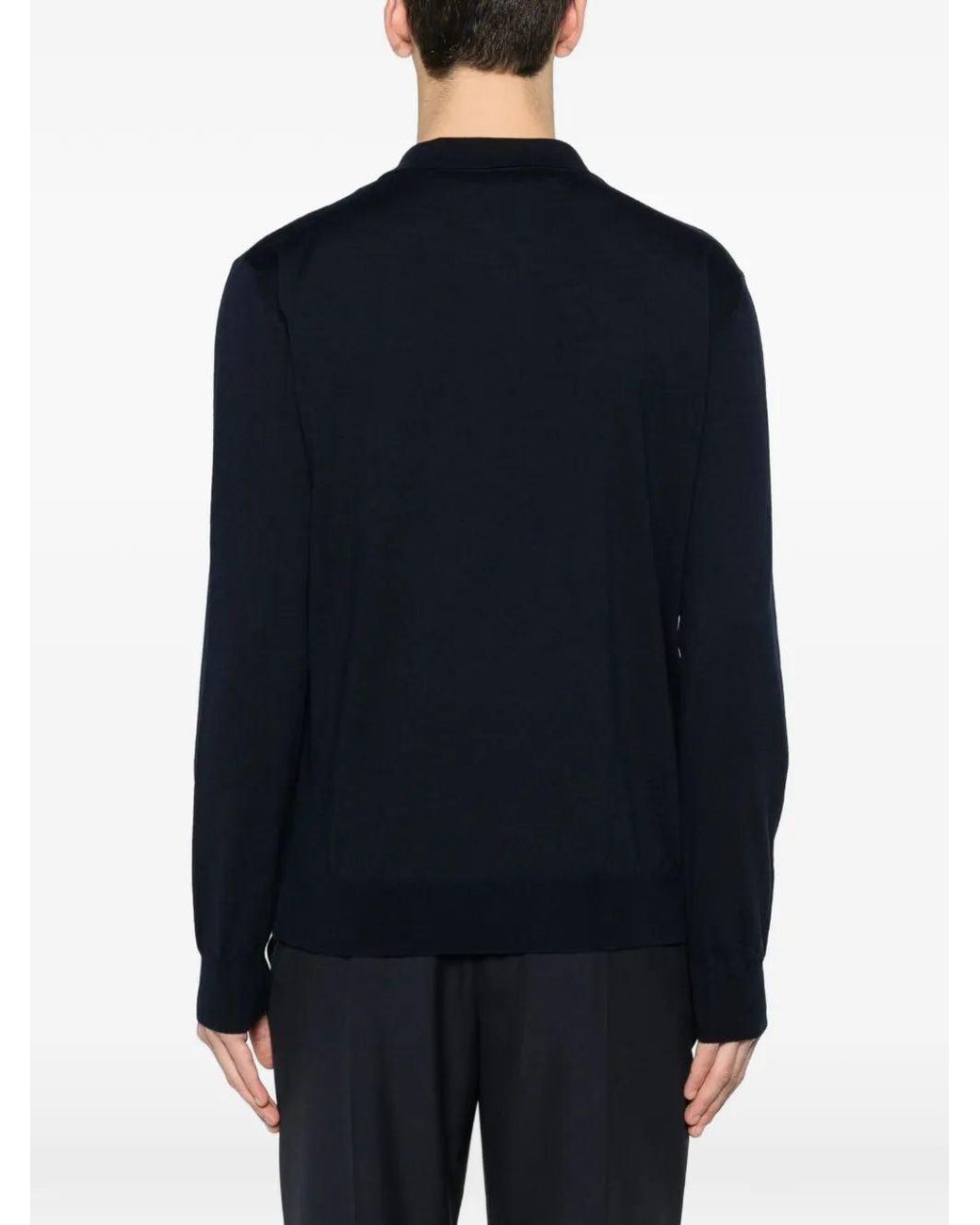 Valentino Black Polo Shirt With Vlogo Patch for men