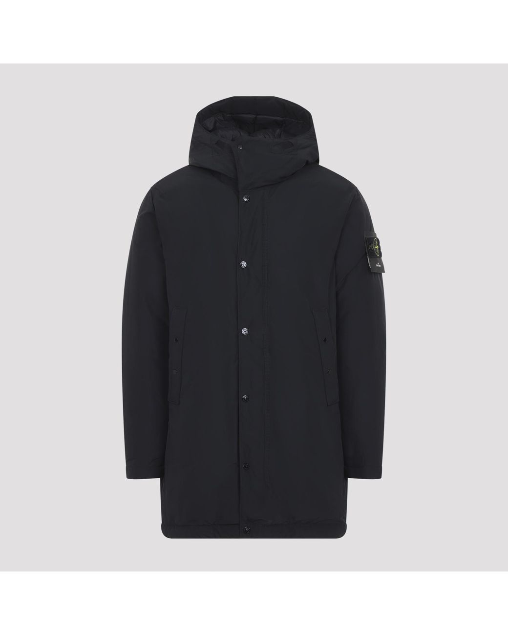 Stone Island Blue Padded Long Parka