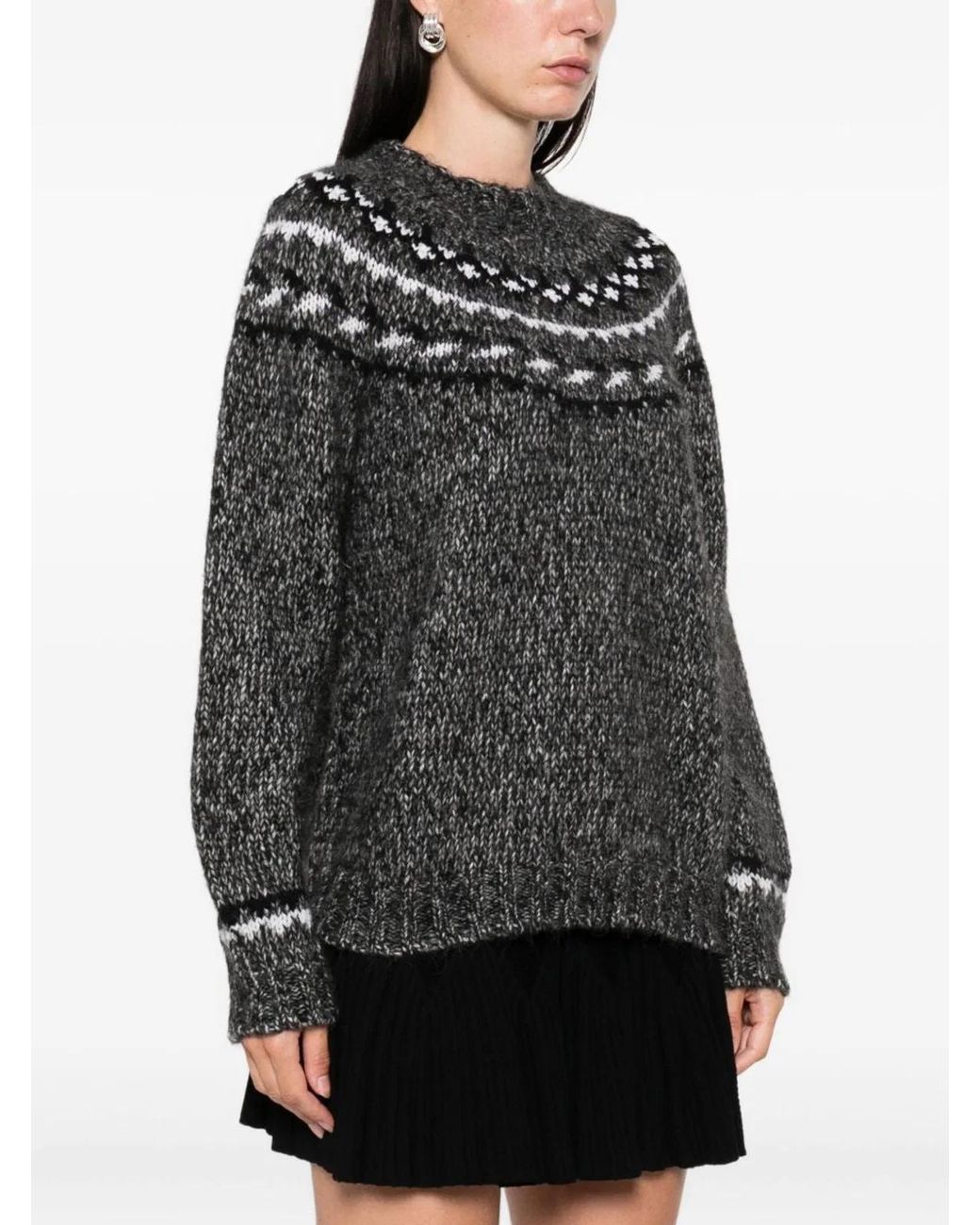 P.A.R.O.S.H. Black Alpaca Blend Sweaters