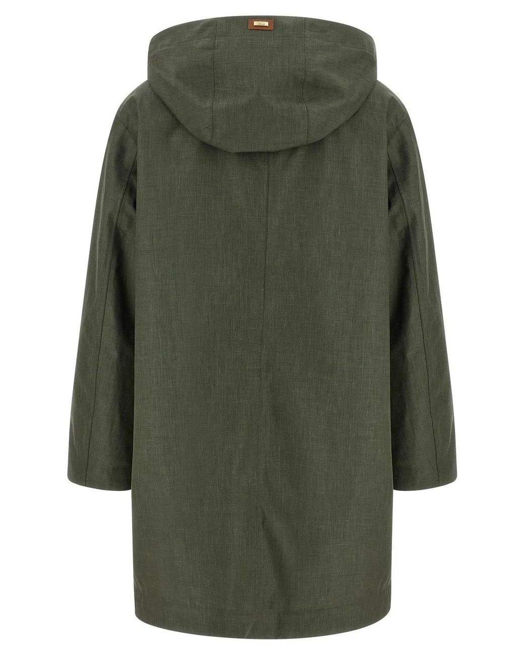 Herno Green Linen Coat