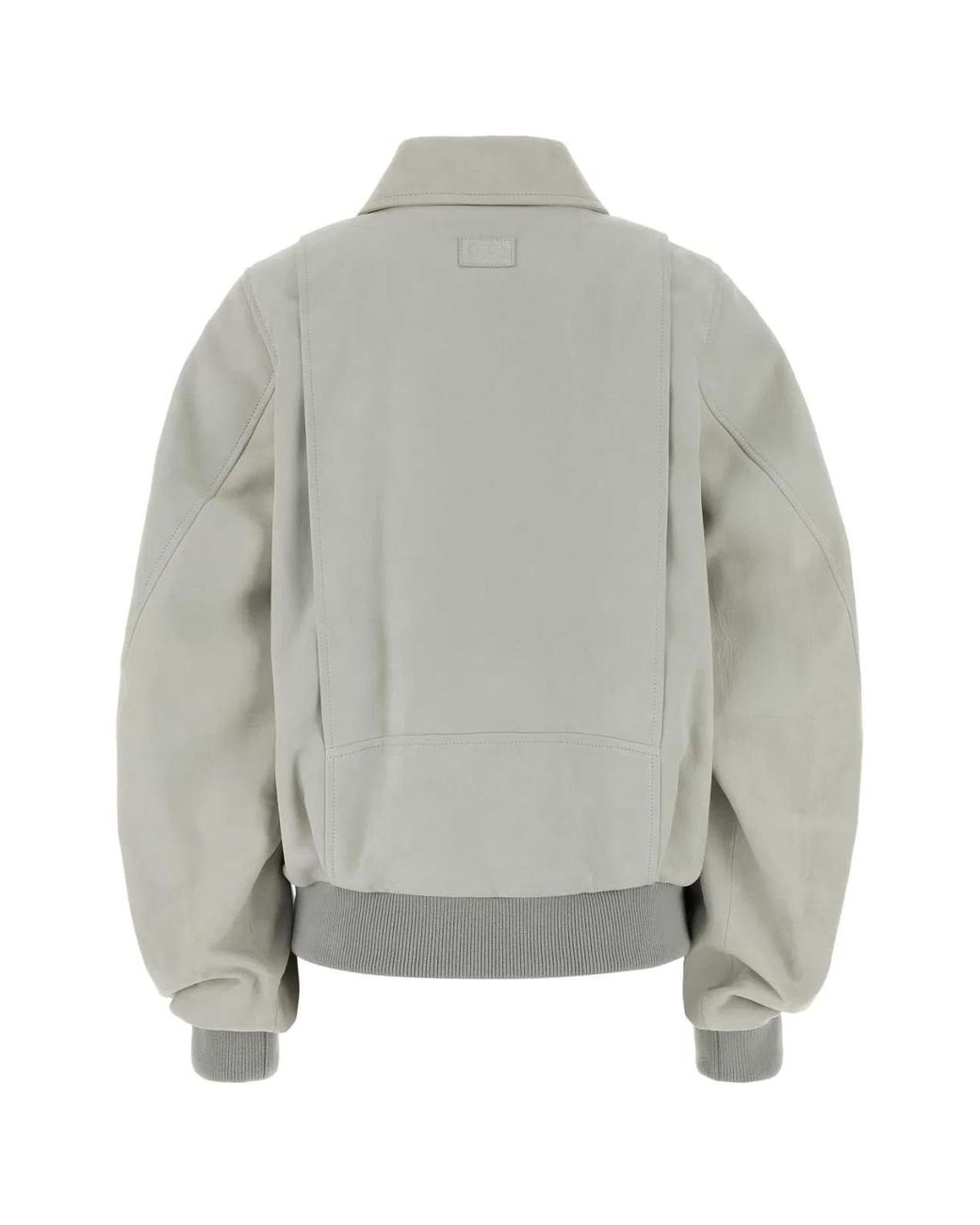 Loewe Gray Chalk Suede Jacket