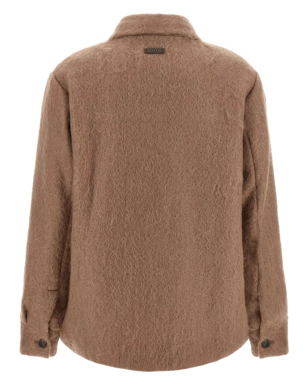 Peserico Brown Bouclé Overshirt