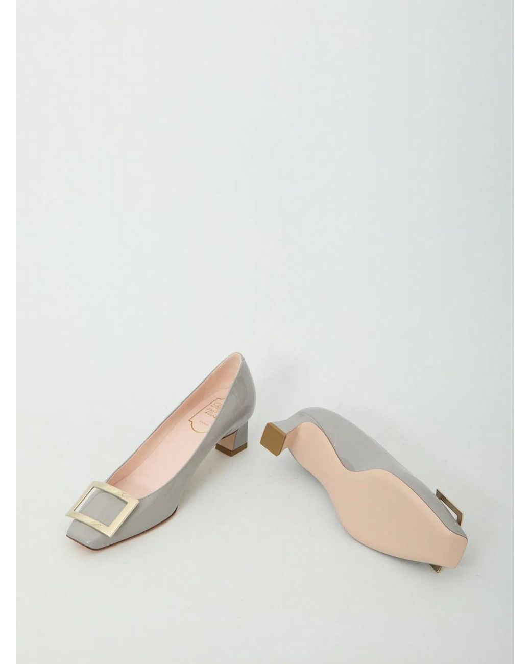 Roger Vivier White Belle Vivier Trompette Pumps