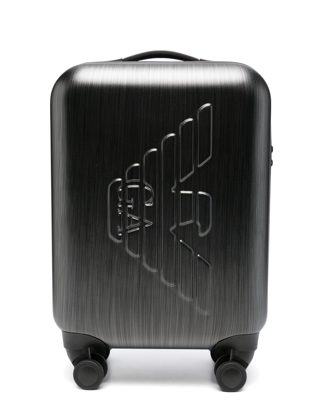 Emporio Armani Black Gunmetal Abs Trolley for men