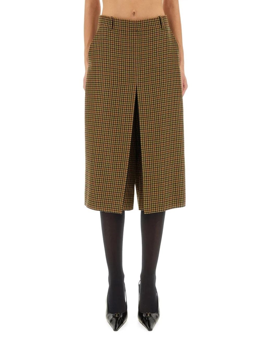 Saint Laurent Natural Saint Laurent Wool Trousers