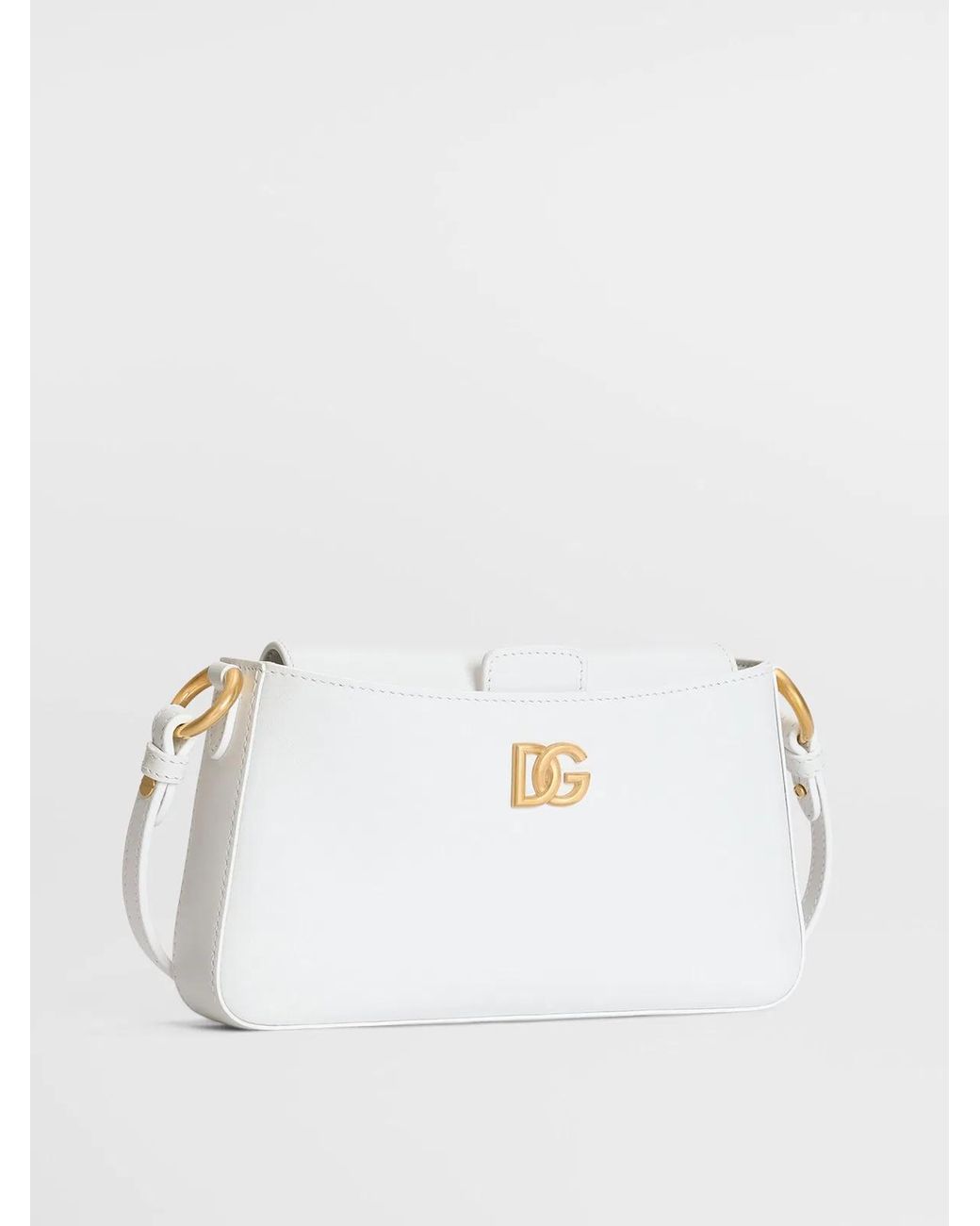 Dolce & Gabbana White Dolce & Gabbana Calfskin Phone Bag