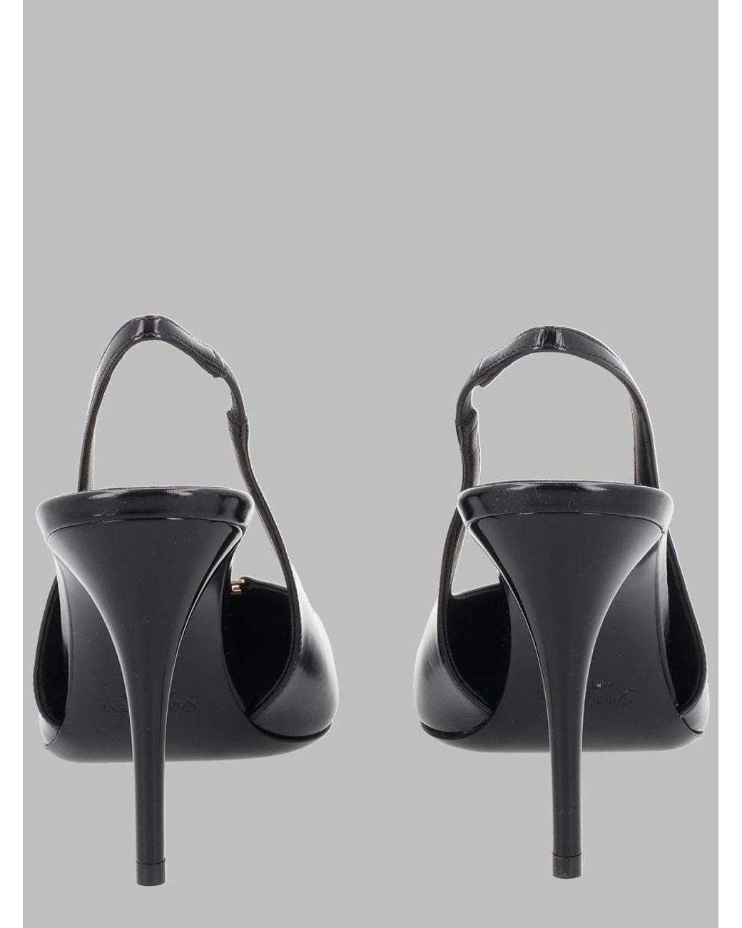 Saint Laurent Black Babylone Breteuil Leather Décolleté Heels 9 Cm