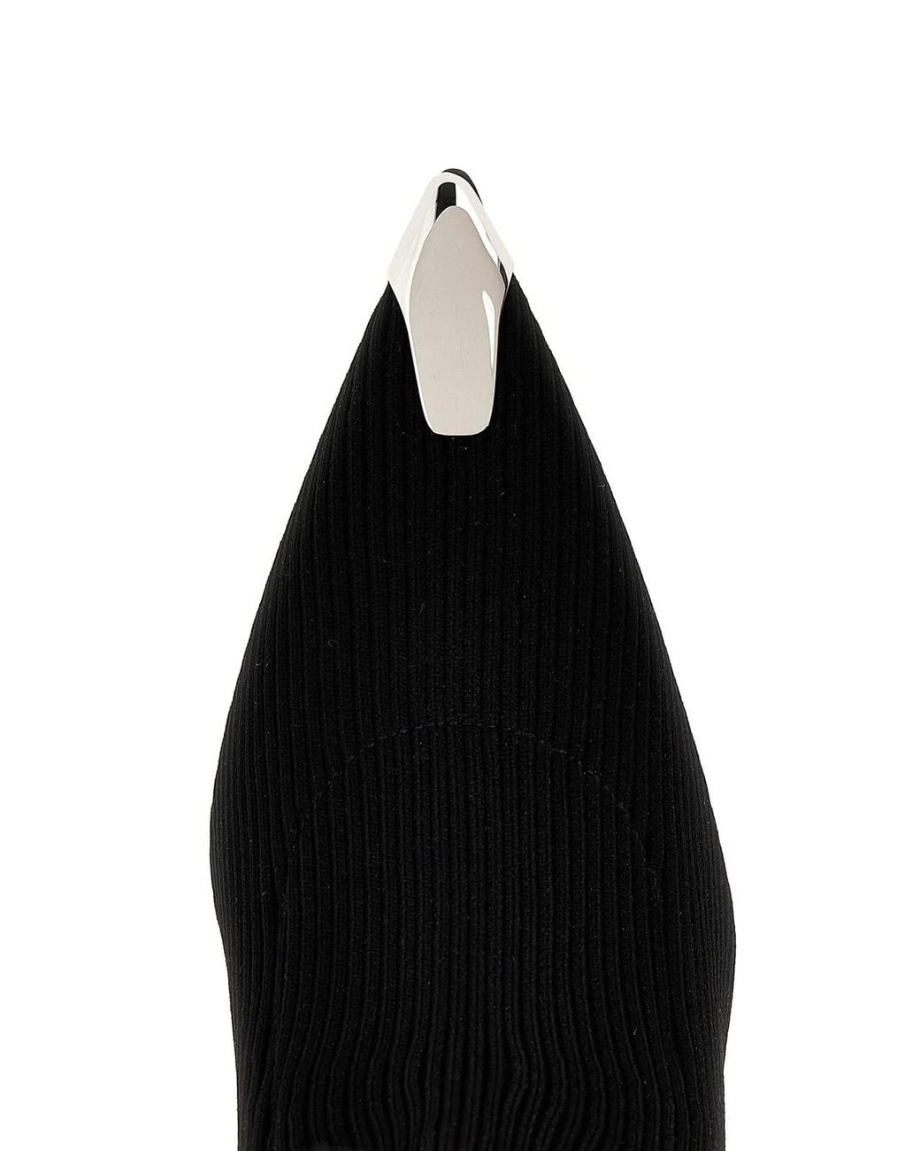 McQueen Black 'Slash' Ankle Boots