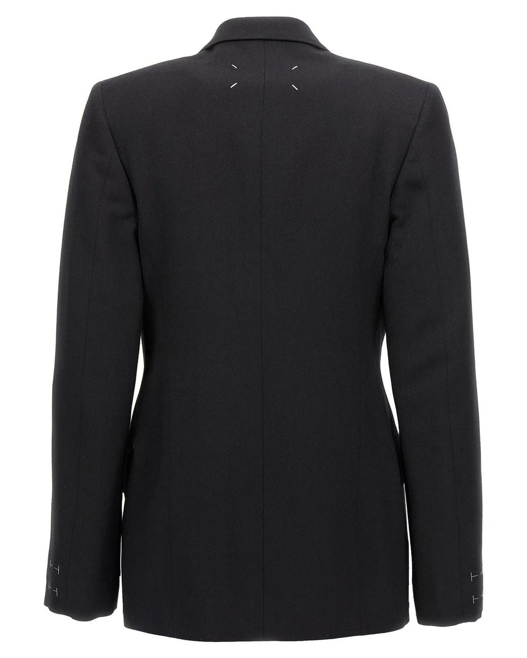 Maison Margiela Black Tailored Double-Breasted Wool Blazer