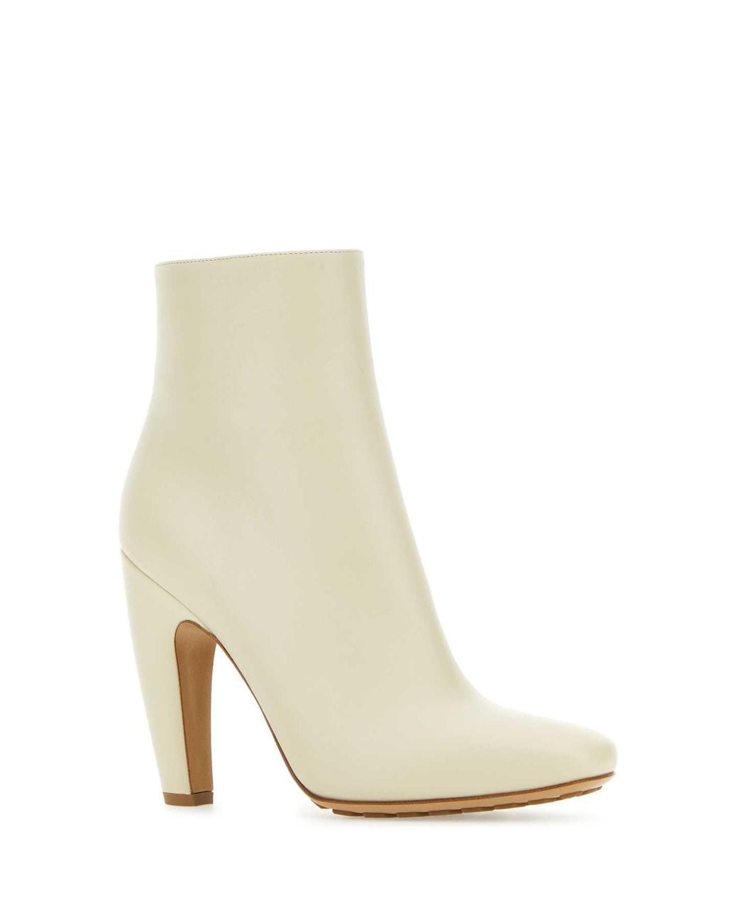 Bottega Veneta Natural Leather Knee-High Boots