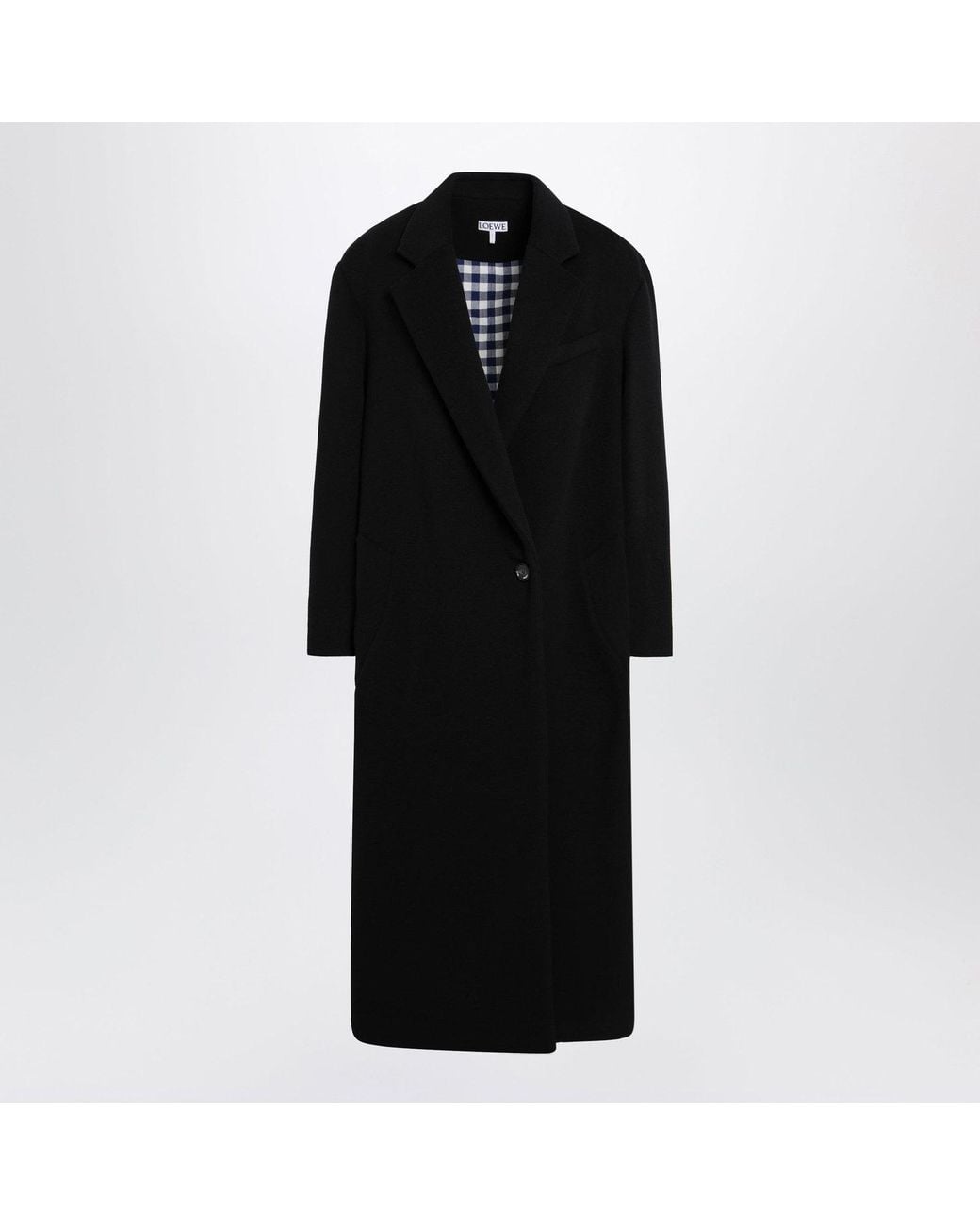 Loewe Black Wool And Cashmere Coat