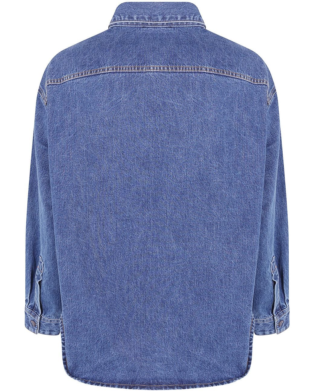 Emporio Armani Blue Denim Cotton Shirt for men