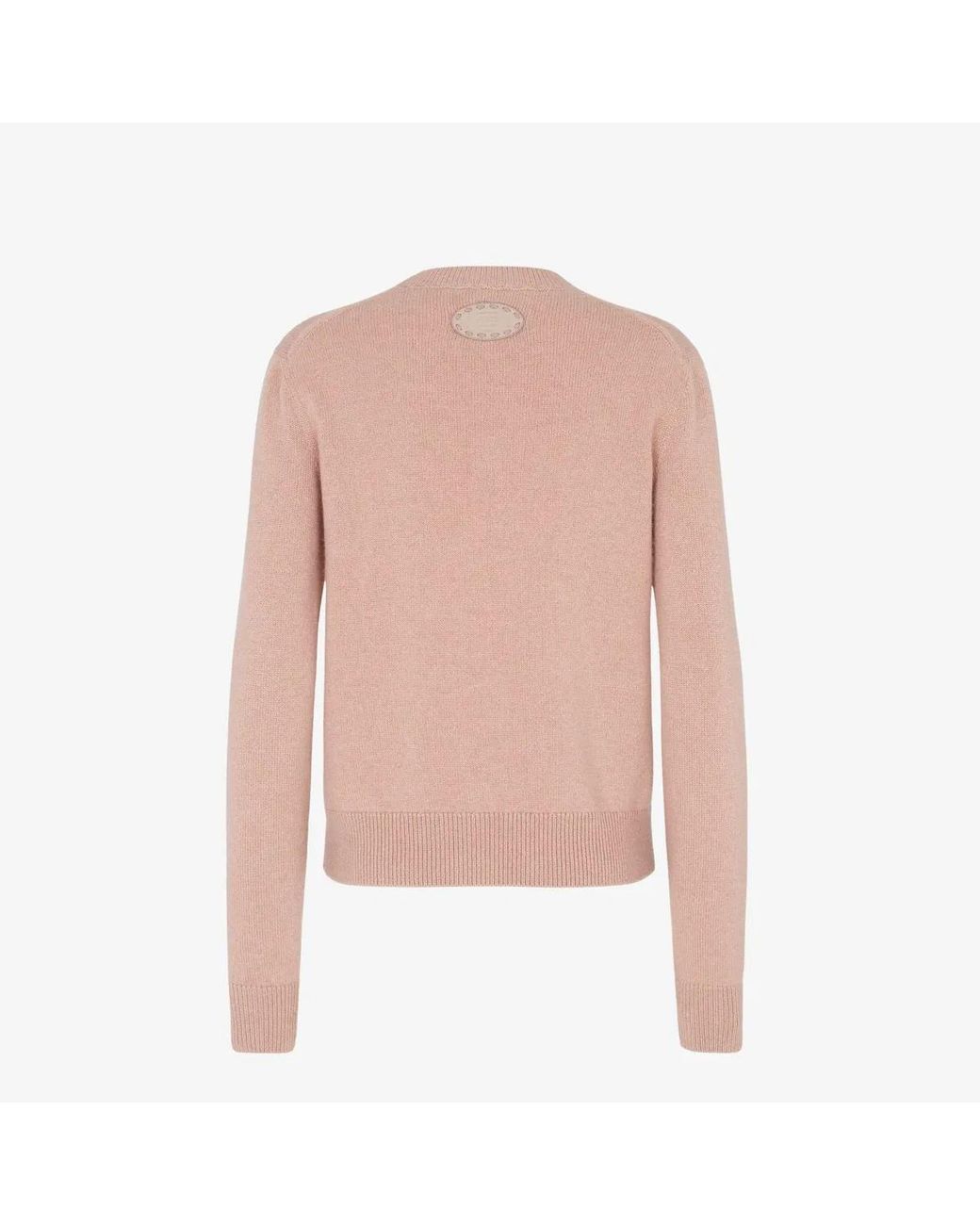 Fendi Pink Crew Neck Ws Logo Back