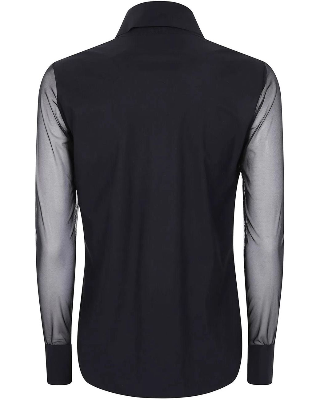 Chiara Boni Black Kai Illusion Jersey Shirt