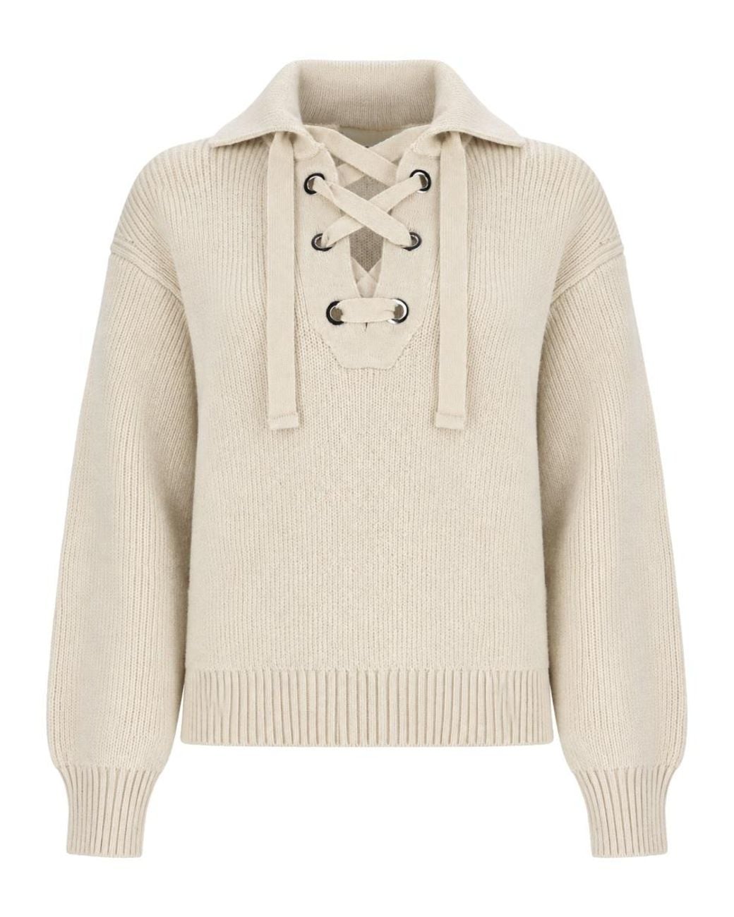 Isabel Marant Natural Wool-Alpaca Blend Sweater