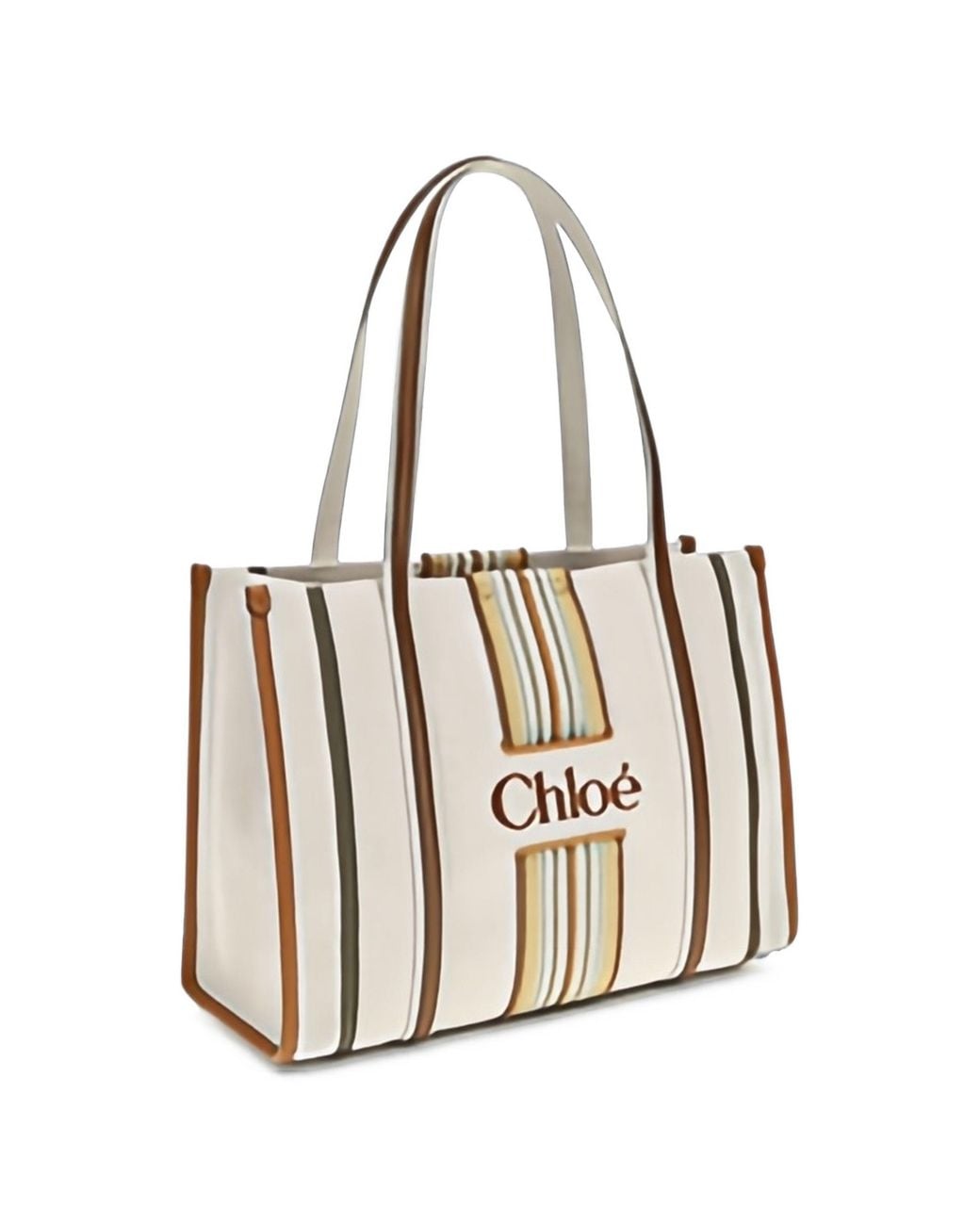 Chloé White Woody Loop Shoulder Bag