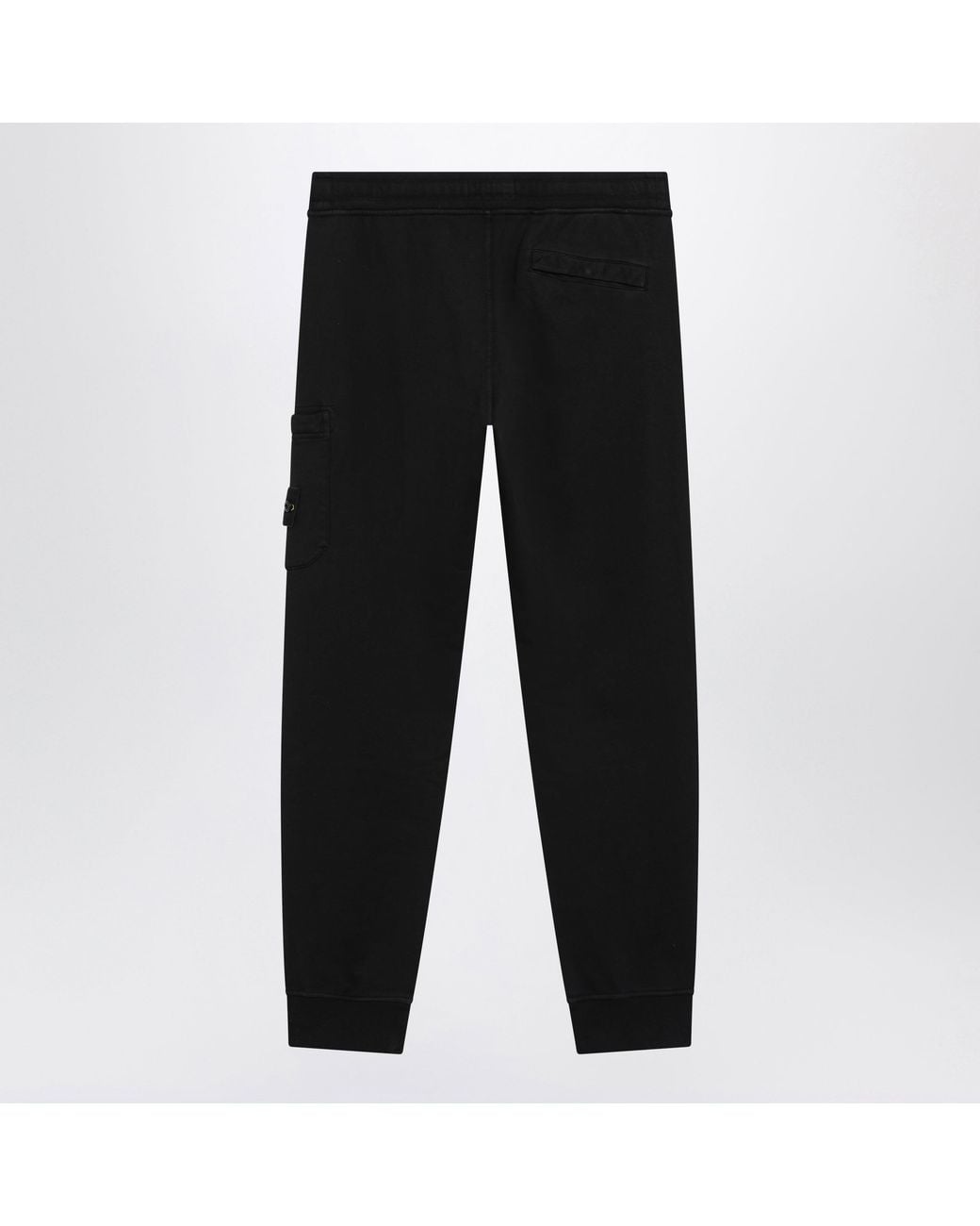 Stone Island Black Cotton Jogging Trousers for men