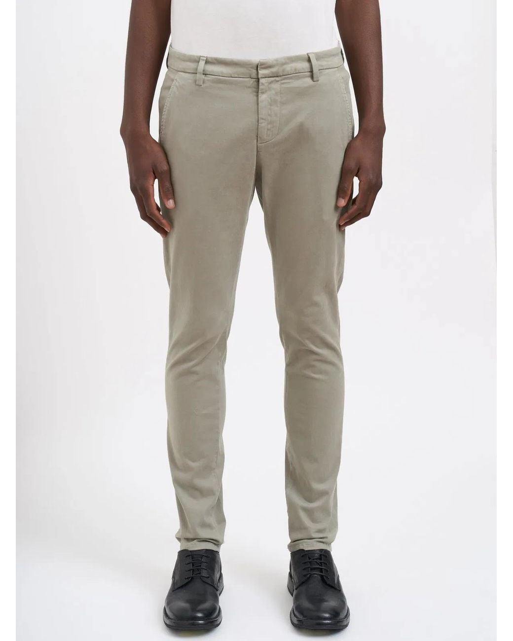 Dondup Natural Cotton Trousers Mod. Gaubert for men