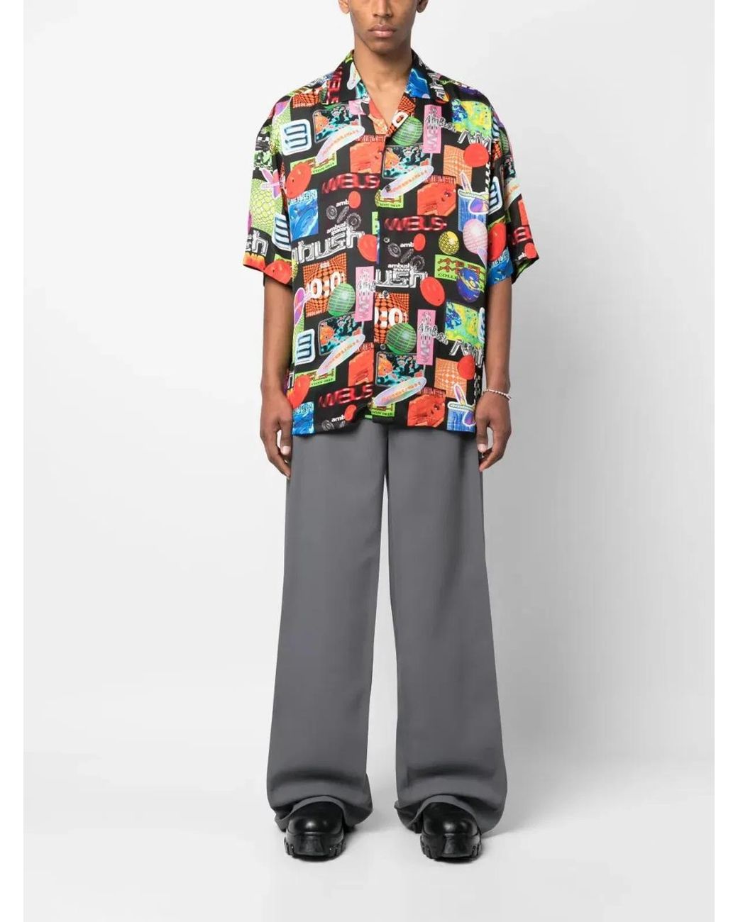 Ambush Multicolor Bowling Shirt Allover for men
