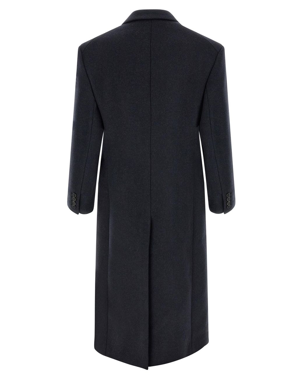 Saint Laurent Black Double-Breasted Coat for men