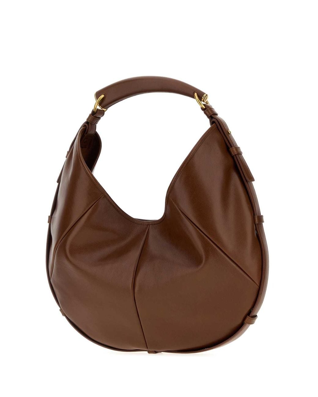 Saint Laurent Brown Leather Medium Mombasa Shoulder Bag