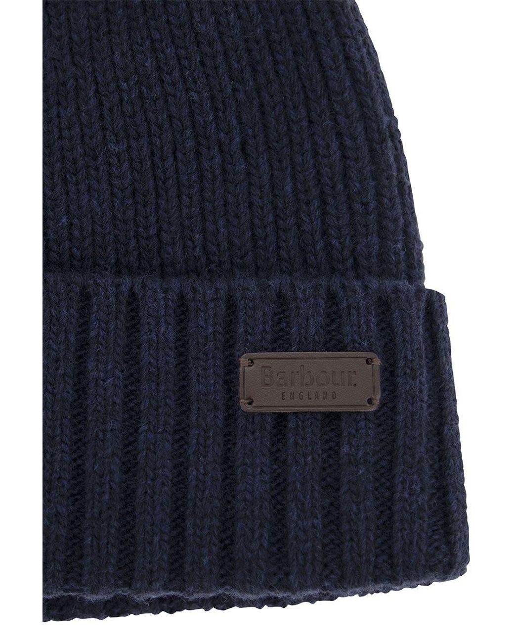 Barbour Blue Carlton Wool Cap for men